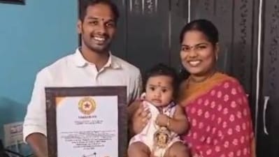 Hailing from Andhra Pradesh's Nadigama town, Kaivalya's ability was noticed by her mother, Hema. (X(formerly Twitter)) Hailing from Andhra Pradesh's Nadigama town, Kaivalya's ability was noticed by her mother, Hema. (X(formerly Twitter))