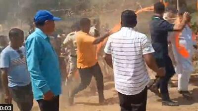Goa minister Subhash Phaldessai said he visited the site on the invitation of the land owner. (X/Videograb) Goa minister Subhash Phaldessai said he visited the site on the invitation of the land owner. (X/Videograb)