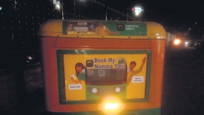 The Namma Yatri app allows customers to wish auto drivers on their birthdays. (HT Photo) The Namma Yatri app allows customers to wish auto drivers on their birthdays. (HT Photo)
