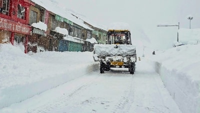 Gulmarg which is scheduled to host the fourth Khelo India Winter Games from Wednesday, has received around 1.5 feet of fresh snowfall over the past 24 hours, the officials said. (PTI) Gulmarg which is scheduled to host the fourth Khelo India Winter Games from Wednesday, has received around 1.5 feet of fresh snowfall over the past 24 hours, the officials said. (PTI)