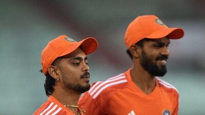 India's Ishan Kishan and Ruturaj Gaikwad during a practice session (PTI) India's Ishan Kishan and Ruturaj Gaikwad during a practice session (PTI)