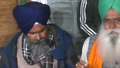 Farmer leaders addressing media on Monday (ANI)