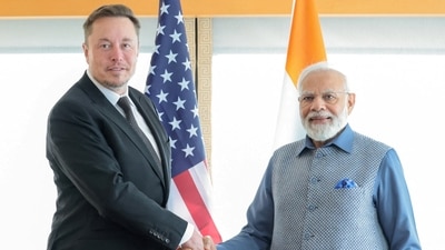 Tesla founder Elon Musk with Prime Minister Narendra Modi (Reuters) (via REUTERS)