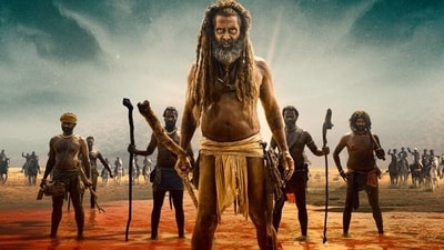 Vikram in a still from Thangalaan Vikram in a still from Thangalaan