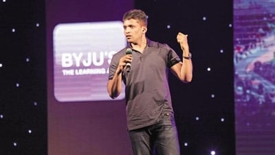 Byju Raveendran of Think and Learn Pvt. Ltd that runs edutech start-up Byju’s. (Livemint)