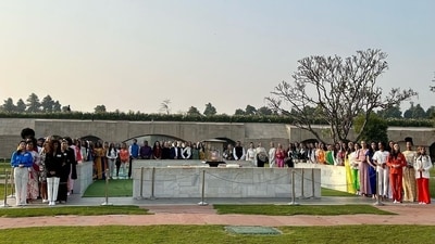The 71st Miss World participants also visited the Gandhi Museum. (Instagram/@missworld) The 71st Miss World participants also visited the Gandhi Museum. (Instagram/@missworld)