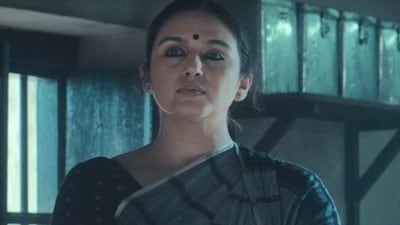 Huma Qureshi in a still from Maharani 3 trailer. Huma Qureshi in a still from Maharani 3 trailer.