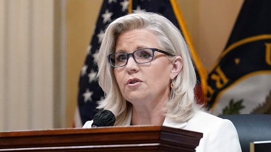 Liz Cheney, R-Wyo., speaks as the House select committee investigating the Jan. 6 attack on the U.S. Capitol holds a hearing at the Capitol in Washington, July 21, 2022 (AP Photo/J. Scott Applewhite, File) (AP)