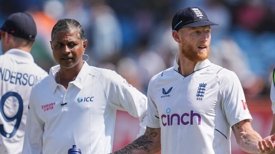 Rajkot: England captain Ben Stokes during the 3rd Test against India (PTI)