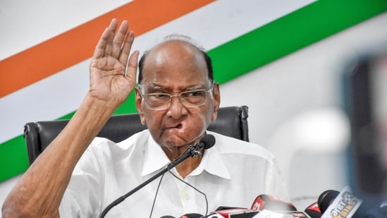 Nationalist Congress Party President Sharad Pawar ((ANI Photo/Sandip Mahankal))