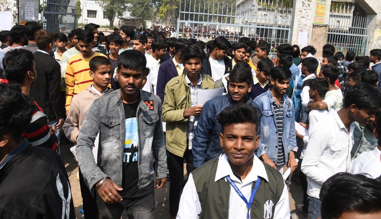 Bihar Board Matric Exam 2024: Students coming out of eam centre  (Santosh Kumar )