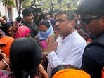 Leader of Opposition in West Bengal Legislative Assembly and BJP leader Suvendu Adhikari meets locals of Sandeshkhali
Leader of Opposition in West Bengal Legislative Assembly and BJP leader Suvendu Adhikari meets locals of Sandeshkhali