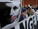 Pro-Assange activists demonstrate outside of the British Embassy in Rome, Tuesday, Feb. 20, 2024, to ask Britain's High Court Pro-Assange activists demonstrate outside of the British Embassy in Rome, Tuesday, Feb. 20, 2024, to ask Britain's High Court