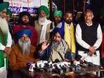 Farmer leader Sarwan Singh Pandher addressing the media at the Punjab-Haryana Shambhu Border, in Patiala district. (PTI) Farmer leader Sarwan Singh Pandher addressing the media at the Punjab-Haryana Shambhu Border, in Patiala district. (PTI)
