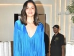 Alia Bhatt recently donned a blue fringed mini dress by Alexandre Vauthier(Photo: Yogen Shah)