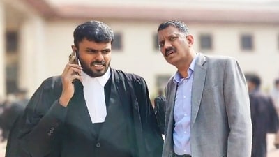 Anil Masih, Returning Officer for Chandigarh mayoral election, at the Supreme Court for a hearing. Anil Masih, Returning Officer for Chandigarh mayoral election, at the Supreme Court for a hearing.