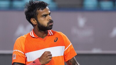 India's Sumit Nagal, who won the ATP Challenger in Chennai and reached the semifinals in Bengaluru, came back from a break down in the second set to record his win in two hours and five minutes. (PTI) India's Sumit Nagal, who won the ATP Challenger in Chennai and reached the semifinals in Bengaluru, came back from a break down in the second set to record his win in two hours and five minutes. (PTI)