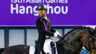 On Monday, Anush Agarwalla became the first Indian to earn an Olympics berth in dressage for the country. (PTI) On Monday, Anush Agarwalla became the first Indian to earn an Olympics berth in dressage for the country. (PTI)