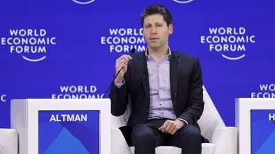 Sam Altman, chief executive officer of OpenAI, at the World Economic Forum (WEF) in Davos. (Bloomberg) Sam Altman, chief executive officer of OpenAI, at the World Economic Forum (WEF) in Davos. (Bloomberg)