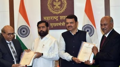 The State Commission of Maharashtra for Backward Class on Friday submitted a report to chief minister Eknath Shinde. (HT PHOTO) The State Commission of Maharashtra for Backward Class on Friday submitted a report to chief minister Eknath Shinde. (HT PHOTO)