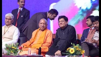 Union minister Piyush Goyal and UP chief minister Yogi Adityanath attending the FDI Conclave on the second day of Ground-Breaking Ceremony 4.0 at Indira Gandhi Pratishthan in Lucknow on Tuesday. (Deepak Gupta/HT Photo) Union minister Piyush Goyal and UP chief minister Yogi Adityanath attending the FDI Conclave on the second day of Ground-Breaking Ceremony 4.0 at Indira Gandhi Pratishthan in Lucknow on Tuesday. (Deepak Gupta/HT Photo)