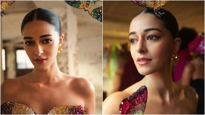 Ananya often shared pictures of her glamorous outings on social media. Recently, the actor made her debut at the Paris Couture Week as she walked the ramp for designer Rahul Mishra. She shared snippets from the show. To walk the ramp, Ananya had slipped into a mini dress adorned with a large sheer sphere embroidered with butterflies. (Instagram) Ananya often shared pictures of her glamorous outings on social media. Recently, the actor made her debut at the Paris Couture Week as she walked the ramp for designer Rahul Mishra. She shared snippets from the show. To walk the ramp, Ananya had slipped into a mini dress adorned with a large sheer sphere embroidered with butterflies. (Instagram)