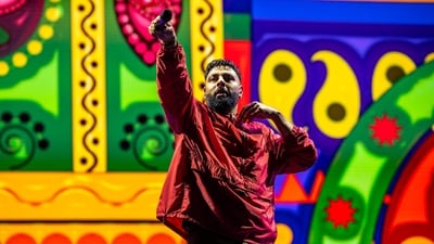 Badshah at the Untold Festival Badshah at the Untold Festival