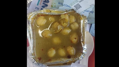 Snapshot of the food given on Vande Bharat Express. (X/@Kapil) Snapshot of the food given on Vande Bharat Express. (X/@Kapil)