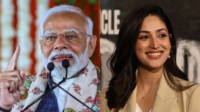 PM Narendra Modi talks about Yami Gautam's film Article 370. PM Narendra Modi talks about Yami Gautam's film Article 370.