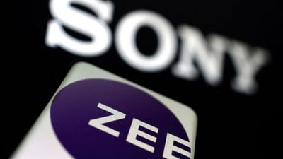 Zee Entertainment and SONY logos are displayed. (REUTERS)