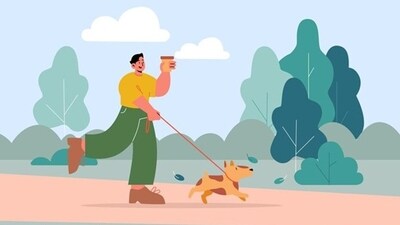 From boosting happy hormones, easing stress to improving physical health, taking your dog for a walk can be therapeutic in many ways. (Freepik) From boosting happy hormones, easing stress to improving physical health, taking your dog for a walk can be therapeutic in many ways. (Freepik)
