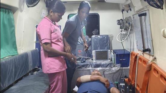 Mexican national Fernando Cruz Mendez suffered a heart attack aboard the cruise vessel. (Indian Coast Guard)