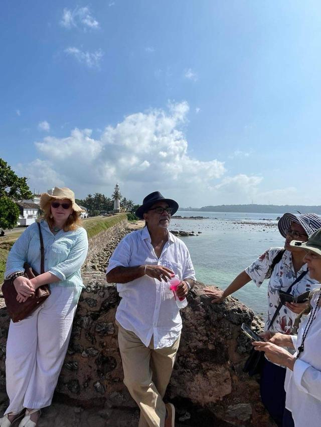 Heritage walk with architect Channa Daswatte around the Galle fort and its ramparts (Shireen Quadri) Heritage walk with architect Channa Daswatte around the Galle fort and its ramparts (Shireen Quadri)