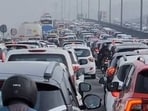 With the resumption of farmers' 'Delhi Chalo' march on Wednesday, vehicular traffic has been severely affected in Delhi-NCR. With the resumption of farmers' 'Delhi Chalo' march on Wednesday, vehicular traffic has been severely affected in Delhi-NCR.