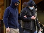 Former FBI informant Alexander Smirnov, left, walks out of his lawyer's office in downtown Las Vegas after being released from federal custody Tuesday, Feb. 20, 2024. Former FBI informant Alexander Smirnov, left, walks out of his lawyer's office in downtown Las Vegas after being released from federal custody Tuesday, Feb. 20, 2024.