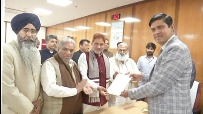 Former Haryana BJP president Subhash Barala was elected unopposed to the Rajya Sabha on Tuesday, officials said. (HT Photo)
