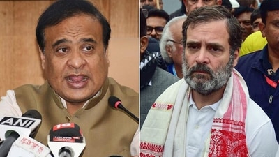 Assam chief minister Himanta Biswa Sarma and Congress MP Rahul Gandhi