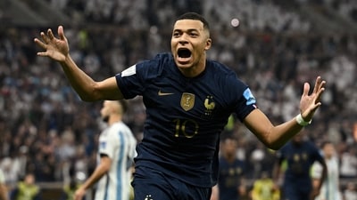 France's Kylian Mbappe celebrates (REUTERS)