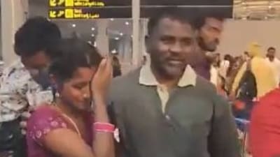 Five men of Telangana, jailed in Dubai for 18 years, have returned to India and were reunited with their families. (X(formerly Twitter)) Five men of Telangana, jailed in Dubai for 18 years, have returned to India and were reunited with their families. (X(formerly Twitter))