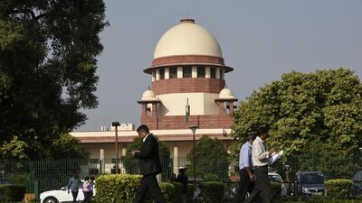 The Supreme Court as hearing an appeal by the Sterlite Copper against a judgment of the Madras high court. (HT Photo) The Supreme Court as hearing an appeal by the Sterlite Copper against a judgment of the Madras high court. (HT Photo)