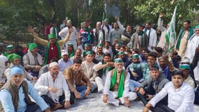 farmers had announced a protest outside the Parliament House in Delhi if the government fails to heed their demands by February 22, a deadline that was fixed by the Gautam Budh Nagar district magistrate in a meeting with farmers on February 13, 2024. (Sunil Ghosh/HT Photo) farmers had announced a protest outside the Parliament House in Delhi if the government fails to heed their demands by February 22, a deadline that was fixed by the Gautam Budh Nagar district magistrate in a meeting with farmers on February 13, 2024. (Sunil Ghosh/HT Photo)