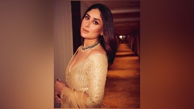 Kareena accessorised the gold ensemble with statement jewellery pieces. She chose an ornate gold choker necklace and a statement ring adorned with white beads. Lastly, she styled her tresses in a centre parting and soft waves on the ends to add a touch of elegance. (Instagram) Kareena accessorised the gold ensemble with statement jewellery pieces. She chose an ornate gold choker necklace and a statement ring adorned with white beads. Lastly, she styled her tresses in a centre parting and soft waves on the ends to add a touch of elegance. (Instagram)