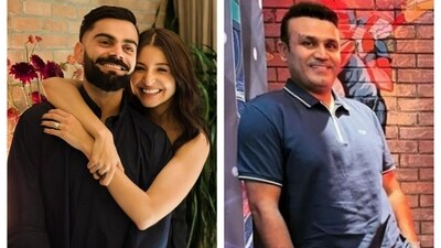Sehwag's comment on Kohli and Anushka's post got a lot of attention Sehwag's comment on Kohli and Anushka's post got a lot of attention