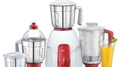 Small mixer grinders are efficient and space-saving. Small mixer grinders are efficient and space-saving.