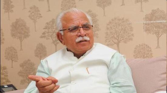 Haryana CM Manohar Lal Khattar (HT File)