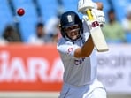 England's Joe Root during the fourth day of the third Test match between India and England in Rajkot England's Joe Root during the fourth day of the third Test match between India and England in Rajkot