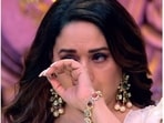 Madhuri Dixit cried on Dance Deewane watching a performance on stage. Madhuri Dixit cried on Dance Deewane watching a performance on stage.