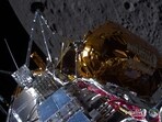 In this photo courtesy of Intuitive Machines, Odysseus passes over the near side of the Moon following lunar orbit during the IM-1 mission on February 21, 2024. An Intuitive Machines Nova-C class lunar lander is bound for the moon, where it will attempt to land near the south pole and carry out experiments that pave the way for the return of American astronauts later this decade. (Photo by Handout / Intuitive Machines / AFP) / RESTRICTED TO EDITORIAL USE - MANDATORY CREDIT "AFP PHOTO / INTUITIVE MACHINES" - NO MARKETING NO ADVERTISING CAMPAIGNS - DISTRIBUTED AS A SERVICE TO CLIENTS In this photo courtesy of Intuitive Machines, Odysseus passes over the near side of the Moon following lunar orbit during the IM-1 mission on February 21, 2024. An Intuitive Machines Nova-C class lunar lander is bound for the moon, where it will attempt to land near the south pole and carry out experiments that pave the way for the return of American astronauts later this decade. (Photo by Handout / Intuitive Machines / AFP) / RESTRICTED TO EDITORIAL USE - MANDATORY CREDIT "AFP PHOTO / INTUITIVE MACHINES" - NO MARKETING NO ADVERTISING CAMPAIGNS - DISTRIBUTED AS A SERVICE TO CLIENTS
