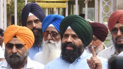 A delegation of Sikh leaders address the media after meeting West Bengal Governor CV Ananda Bose on Thursday over Bengal BJP leader Suvendu Adhikari's alleged ‘Khalistani’ slur (ANI Photo) A delegation of Sikh leaders address the media after meeting West Bengal Governor CV Ananda Bose on Thursday over Bengal BJP leader Suvendu Adhikari's alleged ‘Khalistani’ slur (ANI Photo)