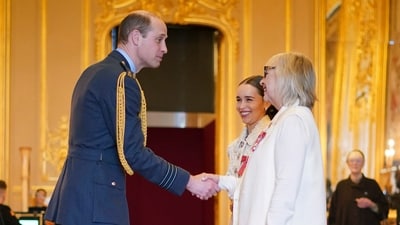 "It was such an honor personally, but more importantly, we started the charity because the consequences of brain injury are just so unknown," Emilia Clarke's mother, Jennifer, said in an interview after the ceremony. (AP) "It was such an honor personally, but more importantly, we started the charity because the consequences of brain injury are just so unknown," Emilia Clarke's mother, Jennifer, said in an interview after the ceremony. (AP)